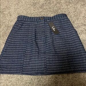 Lulu's Blue Mini Skirt S NWT